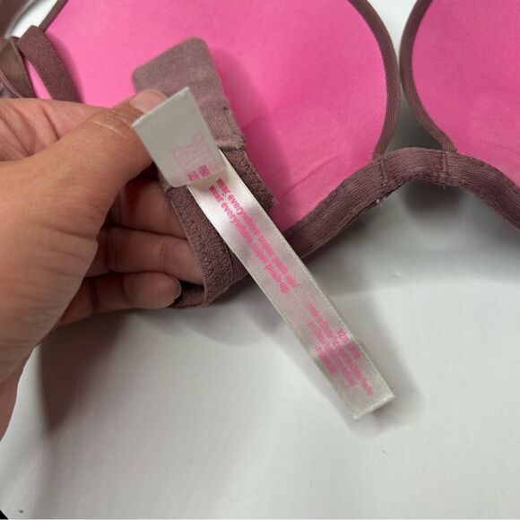 PINK Victoria's Secret Brown bombshell super push-up Bra 32B - Picture 4 of 7
